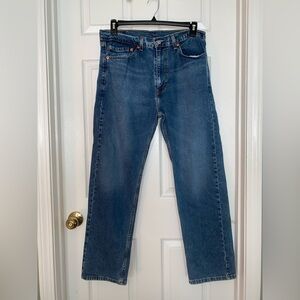 Men's Levi's 505 Straight Leg Blue Jeans